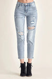 RISEN Distressed Slim Cropped Jeans  Style Ratio