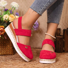 Espadrille Wedge Sandals with Ankle Strap  Style Ratio