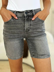 Judy Blue Full Size High Waist Washed Denim Shorts  Style Ratio