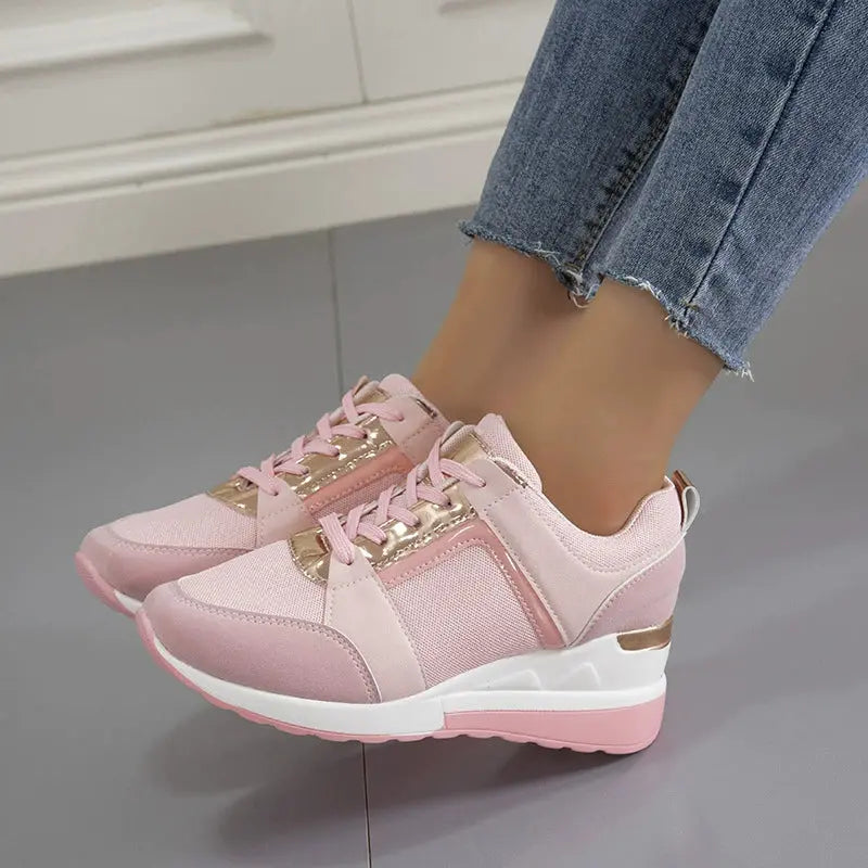 Lace Up Wedge Sneakers  Style Ratio