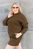 Double Take Full Size Texture Long Sleeve Top and Drawstring Shorts Set  Style Ratio