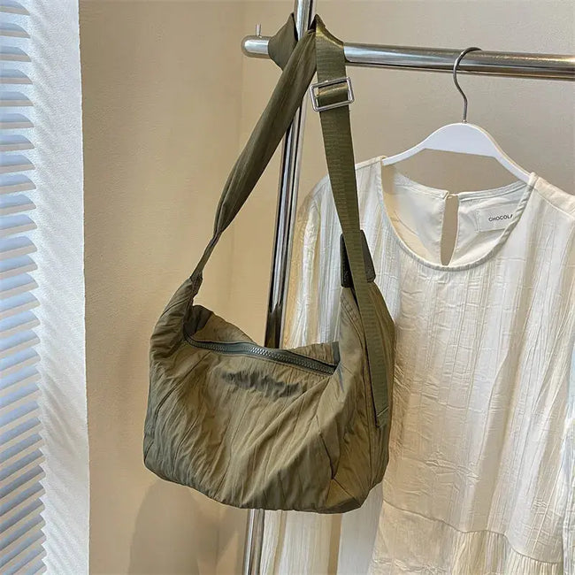 Pleated Dumpling Crossbody Bag  Style Ratio