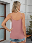 Decorative Button V-Neck Cami  Style Ratio