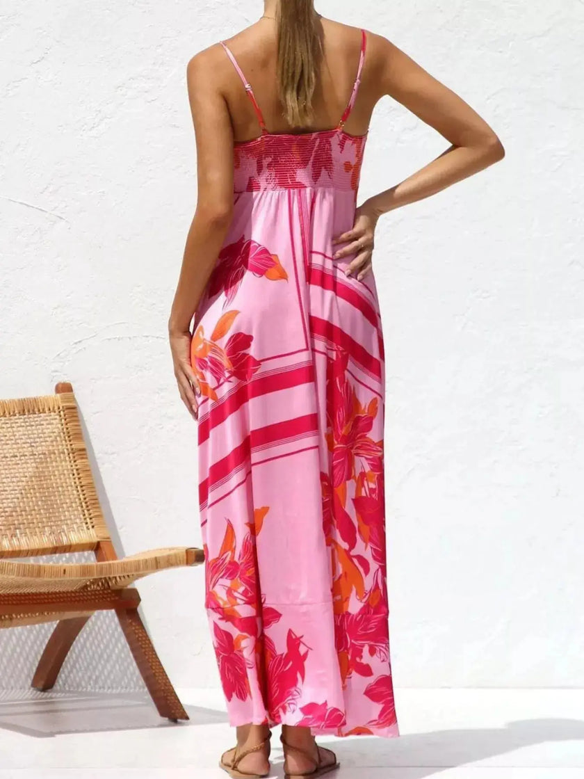 Printed Spaghetti Strap Maxi Dress  Style Ratio
