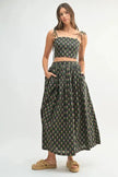 MABLE Floral Crop Top and Skirt Set  Style Ratio