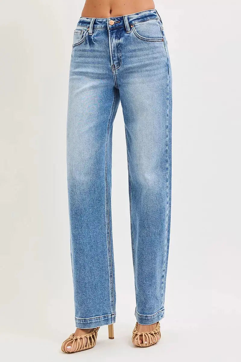 RISEN High Rise Wide Baggy Jeans  Style Ratio