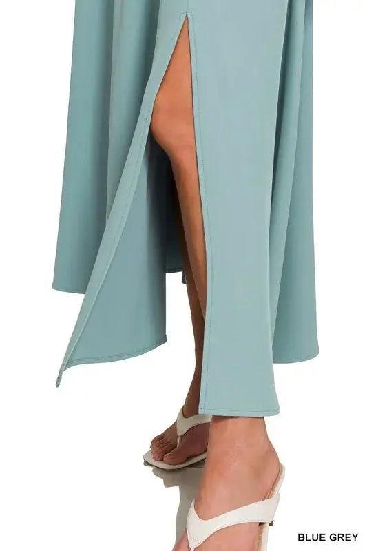 Zenana Heavy Woven Span Crop Tee & Skirt Set  Style Ratio