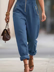 Sleeveless Zip-Up Jumpsuit  Style Ratio