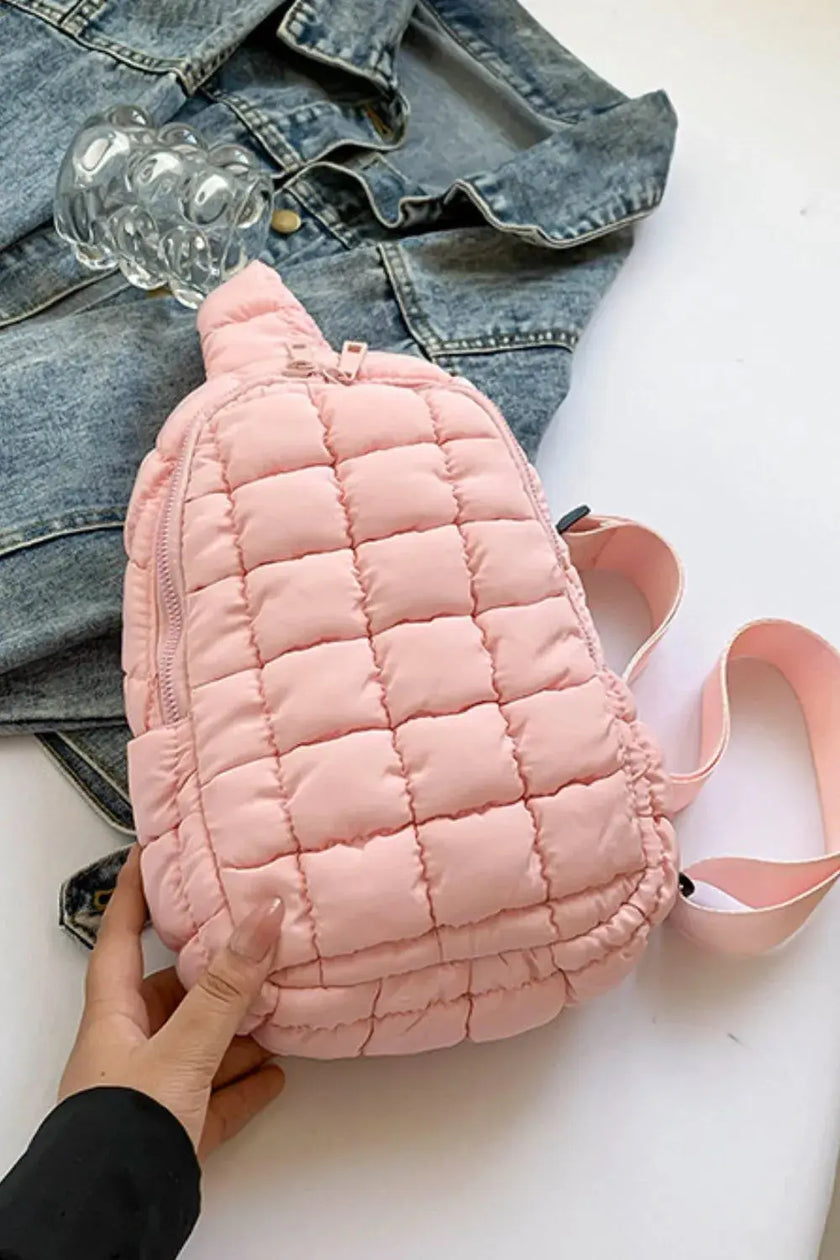 Quilted Nylon Crossbody Bag  Style Ratio