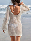 Crochet Backless Beach Cover-Up  Style Ratio