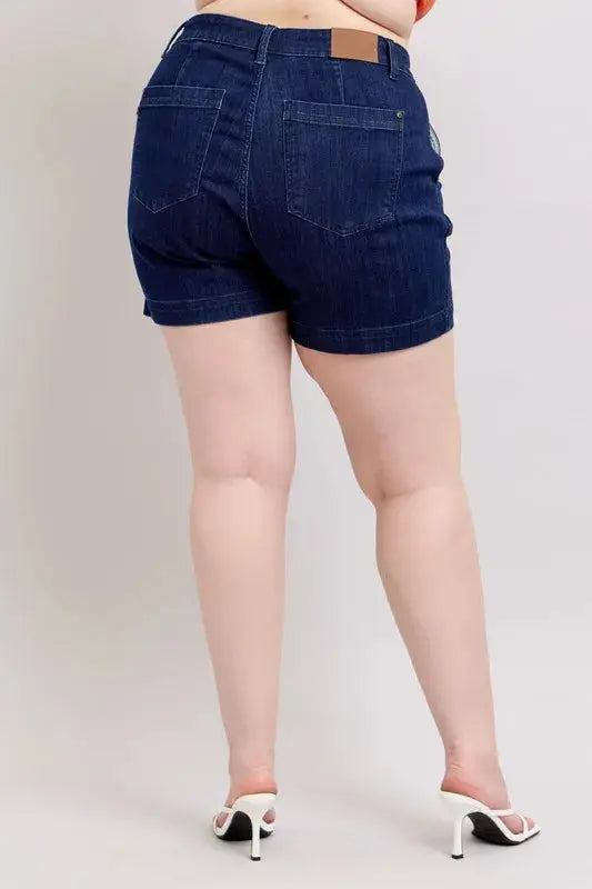 Judy Blue Full Size High Waist Denim Shorts  Style Ratio