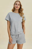 Double Take Short Sleeve Top and Shorts Set  Style Ratio