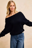 BiBi Waffle Knit Off Shoulder Top  Style Ratio