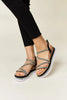 Forever Link Rhinestone Strappy Wedge Sandals  Style Ratio