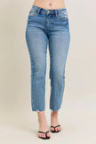 Judy Blue Mr Vintage Wash Destroy Hem Kick Flare Jeans  Style Ratio