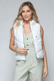 Snobbish Zip Up Quilted Hooded Vest  Style Ratio