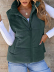 Corduroy Zip Up Vest Coat  Style Ratio