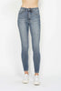 Judy Blue High Rise Contrast Wash Skinny Jeans Trendsi