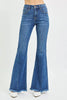 RISEN Mid Rise Flare Side Seam Detailing Jeans  Style Ratio