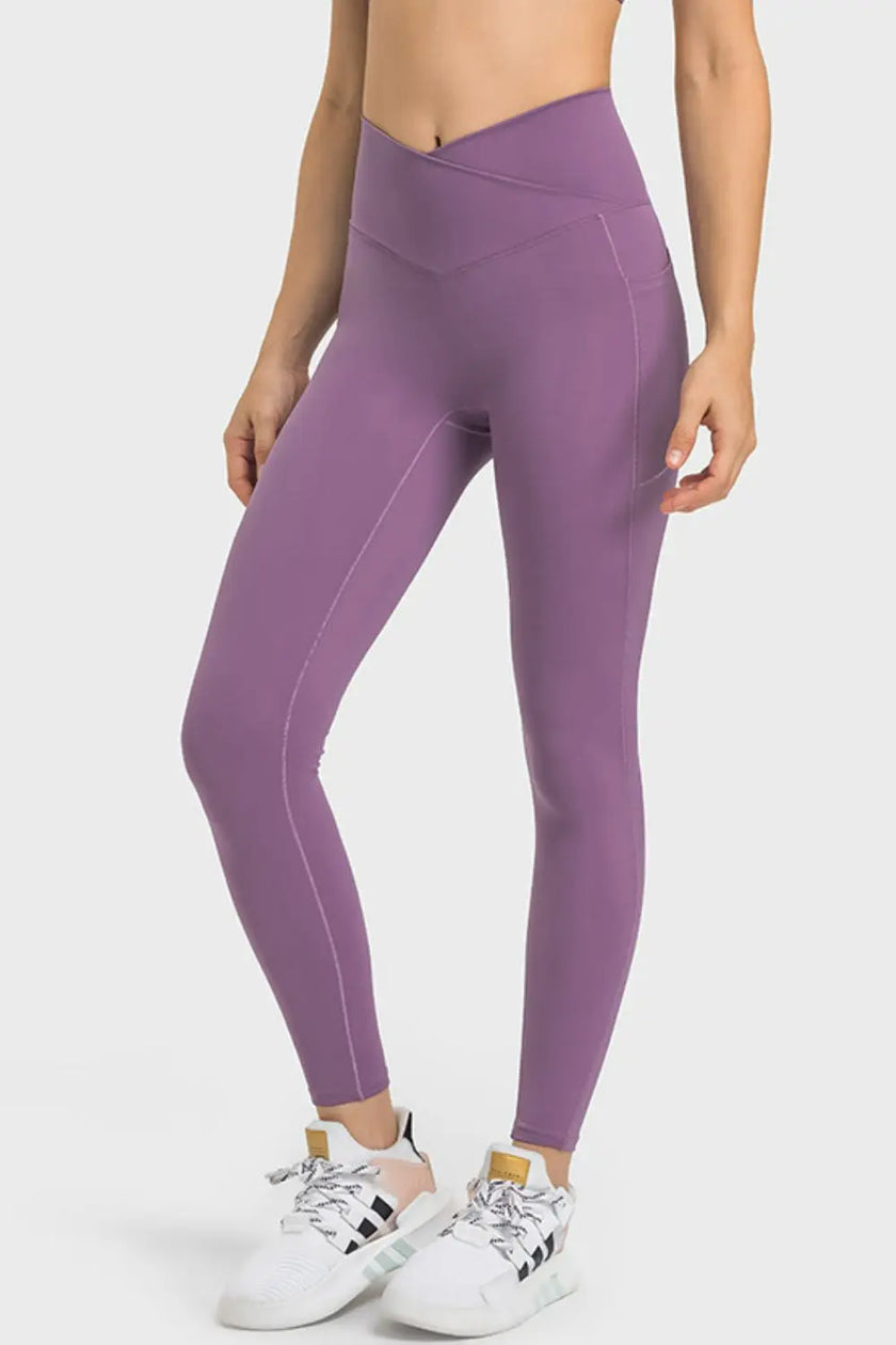 Millennia V-Waist Yoga Leggings with Pockets  Style Ratio