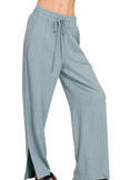 Zenana Linen Drawstring Pants  Style Ratio