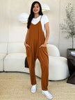 Double Take Full Size Sleeveless V-Neck Pocketed Jumpsuit  Style Ratio