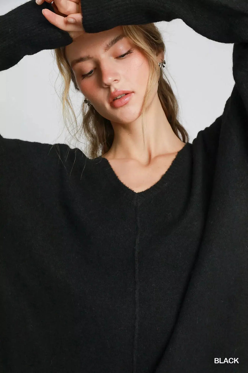 Umgee Wool Blended Pullover Sweater  Style Ratio