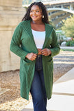 Basic Bae Full Size Hooded Sweater Cardigan  Style Ratio
