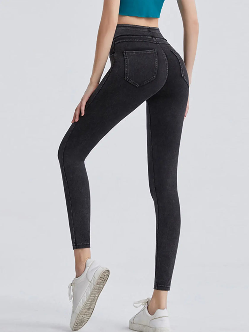 Wide Waistband Sports Leggings  Style Ratio
