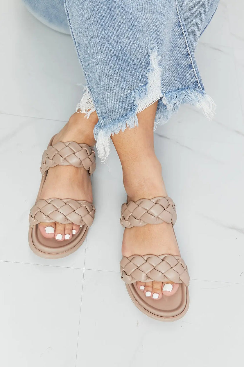 Qupid Braided Open Toe Sandals  Style Ratio