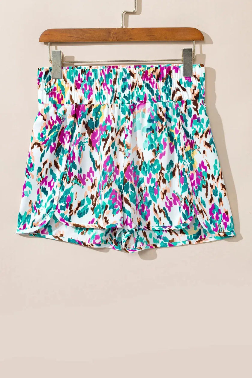 Printed High Waist Shorts  Style Ratio