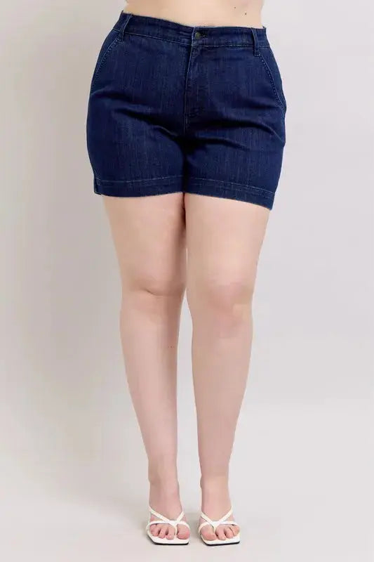 Judy Blue Full Size High Waist Denim Shorts  Style Ratio