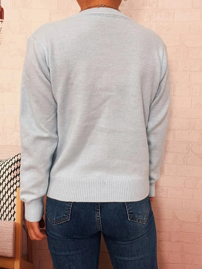 Button Up Long Sleeve Cardigan  Style Ratio