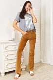 Simply Love US Flag Graphic Cuffed Short Sleeve Shirt  Style Ratio