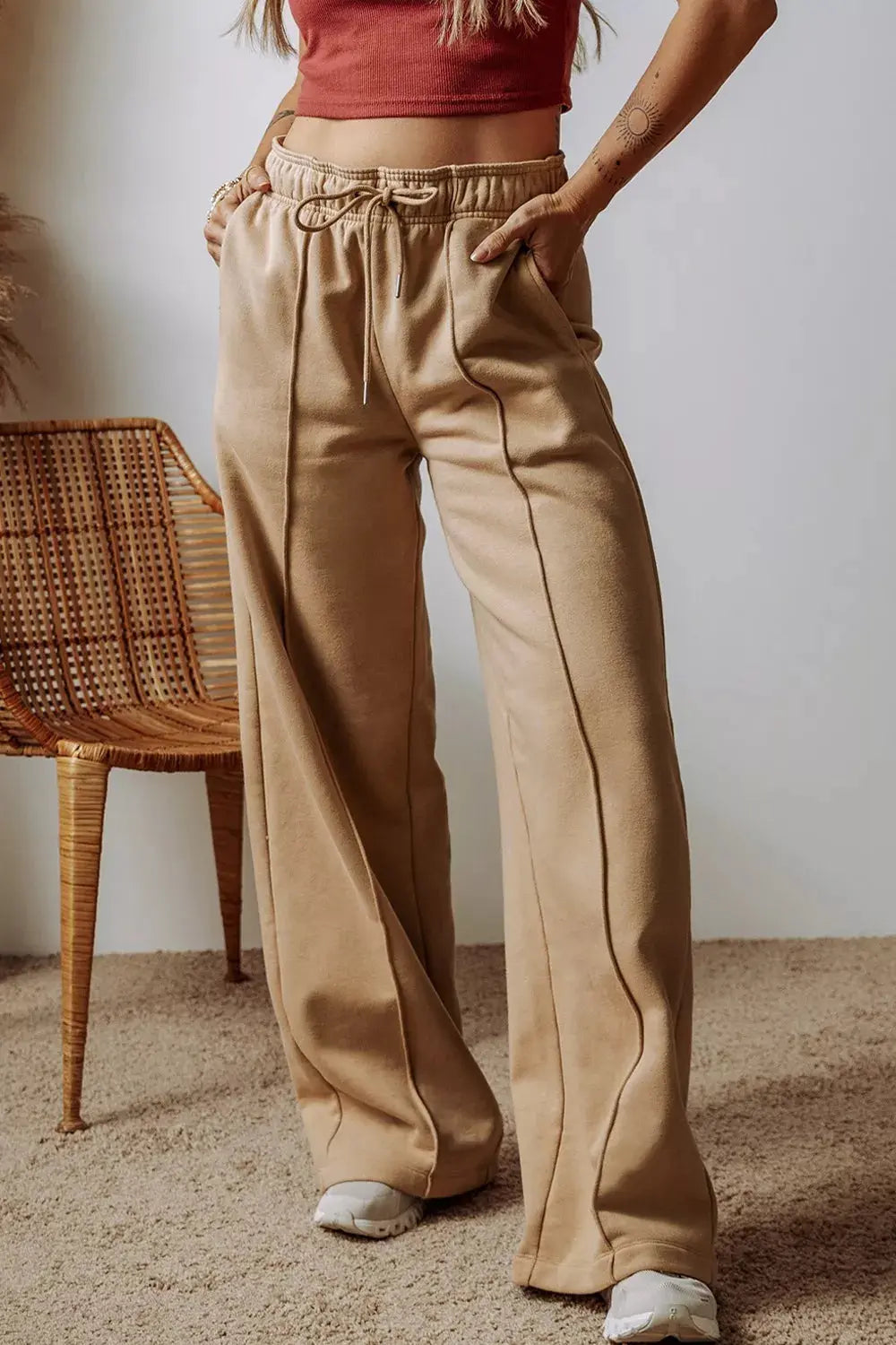 Wide Leg Drawstring Pants  Style Ratio