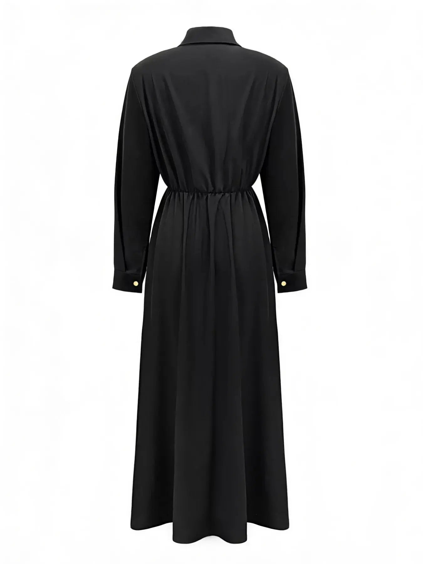Button Front Long Sleeve Maxi Dress  Style Ratio
