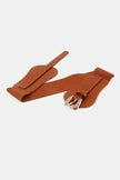 Wide Elastic Belt with Alloy Buckle  Style Ratio