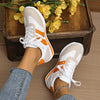 Striped Lace Up Casual Sneakers  Style Ratio