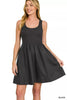 Zenana Combined Knit & Woven Midi Dress  Style Ratio
