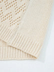 Hollowed Knit Open Front Cardigan  Style Ratio