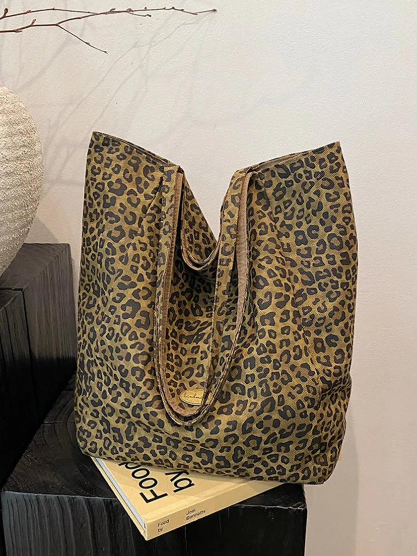 Leopard Print Casual Tote Bag  Style Ratio
