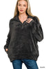 Zenana Faux Fur Half Zip Pocket Pullover  Style Ratio