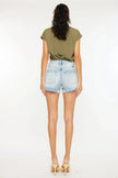 Kancan High Rise Raw Hem Denim Shorts  Style Ratio