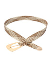 Irregular Buckle Braid Belt  Style Ratio