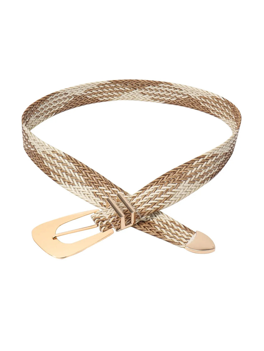 Irregular Buckle Braid Belt  Style Ratio
