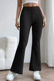 Basic Bae Full Size Ribbed High Waist Flare Pants  Style Ratio
