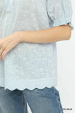 Umgee Textured Pintuck Blouse  Style Ratio