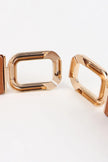 Geometric Double Buckle Elastic Belt  Style Ratio