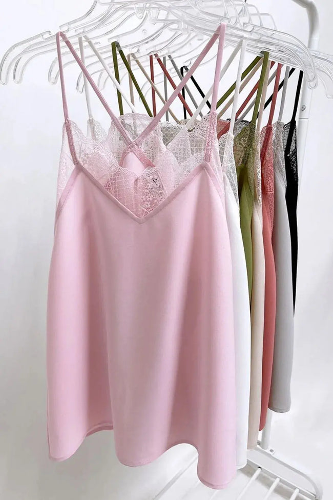 BiBi Lace Cami Spaghetti Straps  Style Ratio