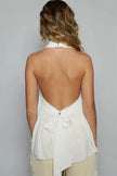 POL Backless Halter Sleeveless Top  Style Ratio